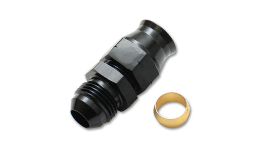 Vibrant -10AN Male to .625in Tube Adapter Fitting (w/Brass Olive Insert) | 16459