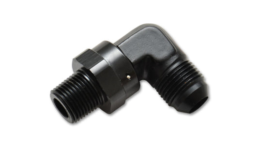 Vibrant -6AN to 1/4in NPT Male Swivel 90 Degree Adapter Fitting | 11354