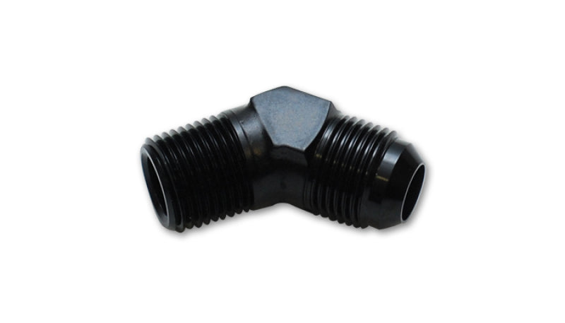 Vibrant 45 Degree Adapter Fitting (AN to NPT) Size -10AN x 3/8in NPT | 10248