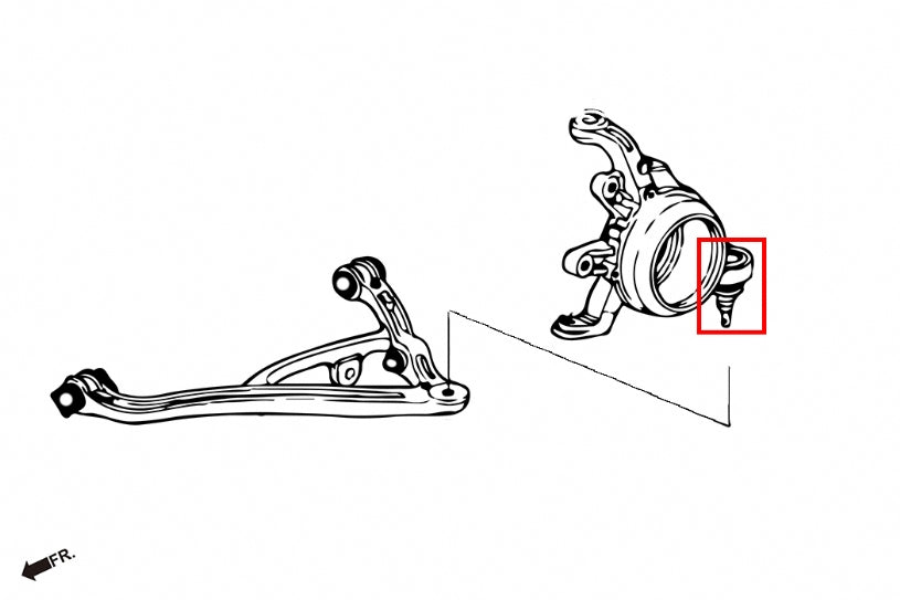 Rear Lower Ball Joint - 2pcs/set