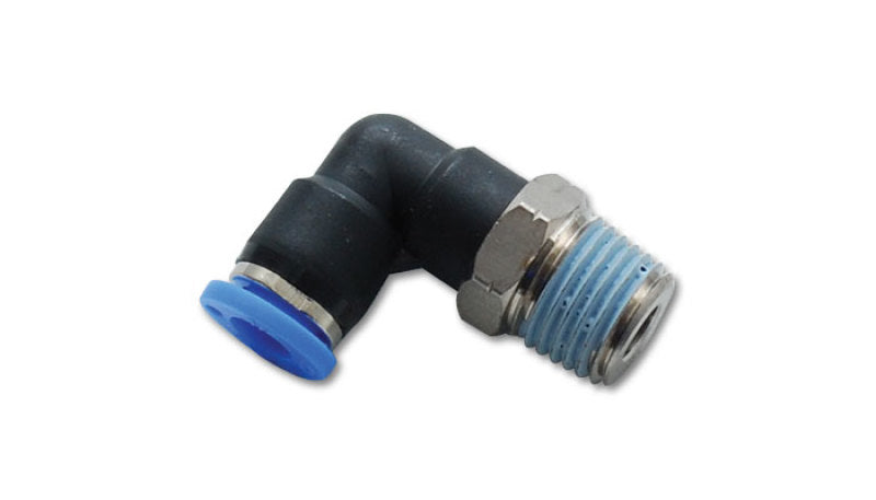 Vibrant Male Elbow Pneumatic Vacuum Fitting (3/8in NPT Thread) - for use with 1/4in (6mm) OD tubing | 2655