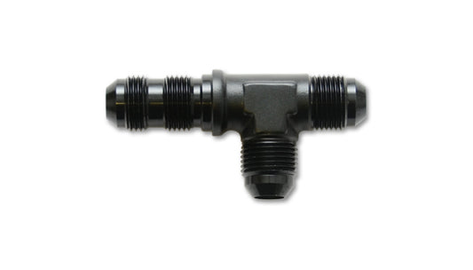 Vibrant -16AN Bulkhead Adapter Tee on Run Fitting - Anodized Black | 10630