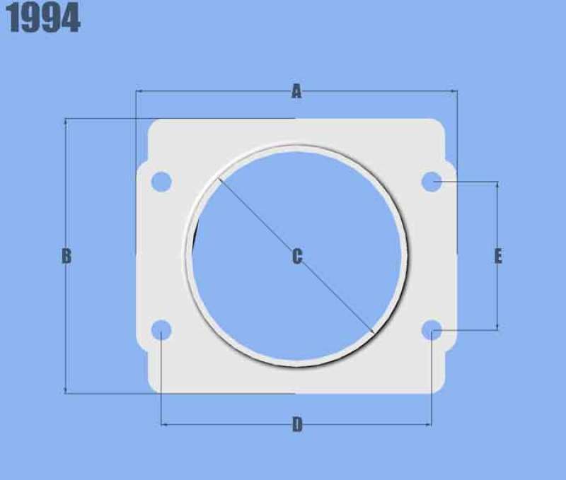 Vibrant MAF Sensor Adapter Plate for Subaru applications use w/ 3in Inlet I.D. filters only | 1994