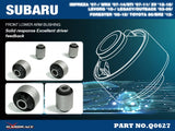 Hardened Rubber Front Lower Arm Bushing - 4 pcs/set