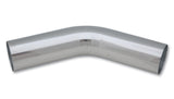Vibrant 2in O.D. Universal Aluminum Tubing (45 degree bend) - Polished | 2883