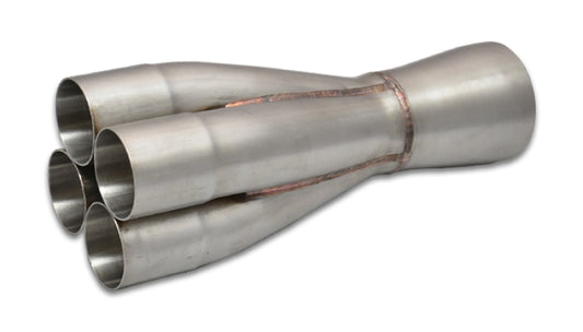 Vibrant 4-1 SS Merge Collectors (1-7/8in Inlet Slipover ID 2-1/2in Merge Outlet OD) Single Unit | 10305
