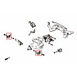 Hardened Rubber Front Lower Engine Mount - 2pcs/set - STREET VERSION