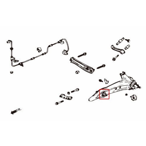 Hardened Rubber Rear Trailing Arm Bushing - 2pcs/set
