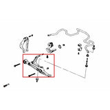 Hardened Rubber Front Lower Arms - 2pcs/set (USDM Si/CDN SiR only) - BLUE