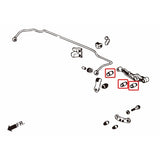 Pillow Ball Rear Lower Arm Bushing - 6 pcs/set