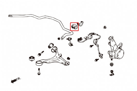 Front Stabilizer Bushing - 2pcs/set 25mm