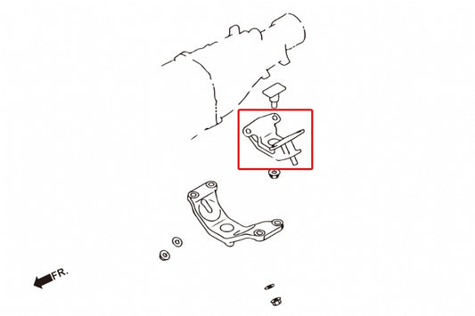 Hardened Rubber Transmission Mount - 1 pcs/set