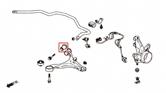 Hardened Rubber Front Lower Arm Bushing (Small) - 2 pcs/set