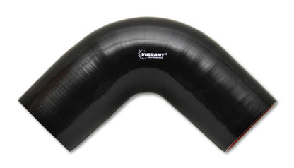 Vibrant 4 Ply Reinforced Silicone Elbow Connector - 2.75in I.D. - 90 deg. Elbow (BLACK) | 2743