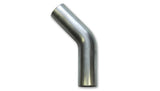 Vibrant 5in O.D. T304 SS 45 deg Mandrel Bend 6in x 6in leg lengths (7.5in Centerline Radius) | 13105