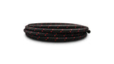 Vibrant -8 AN Two-Tone Black/Red Nylon Braided Flex Hose (10 foot roll) | 11968R