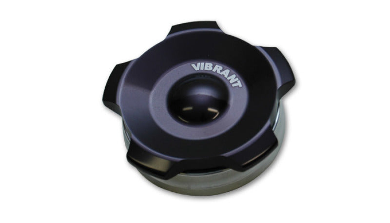 Vibrant 2in OD Aluminum Weld Bungs w/ Anodized Black Aluminum Threaded Cap (incl. O-Ring) | 11291