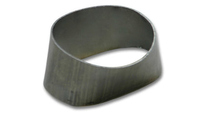 Vibrant 90mmx55mm Oval to 76mm Round Transition Adapter T304 SS for use with Part #1448 and #14480 | 1448A