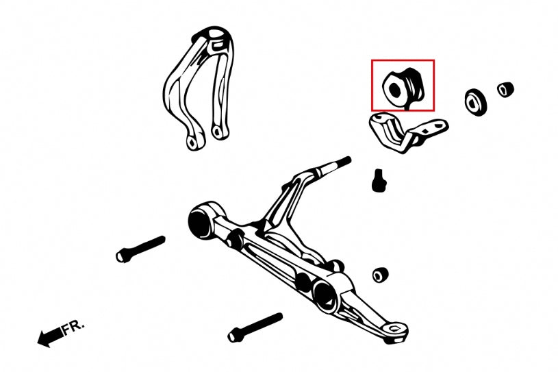 Pillow Ball Front Compliance Bushings - 2 pcs/set