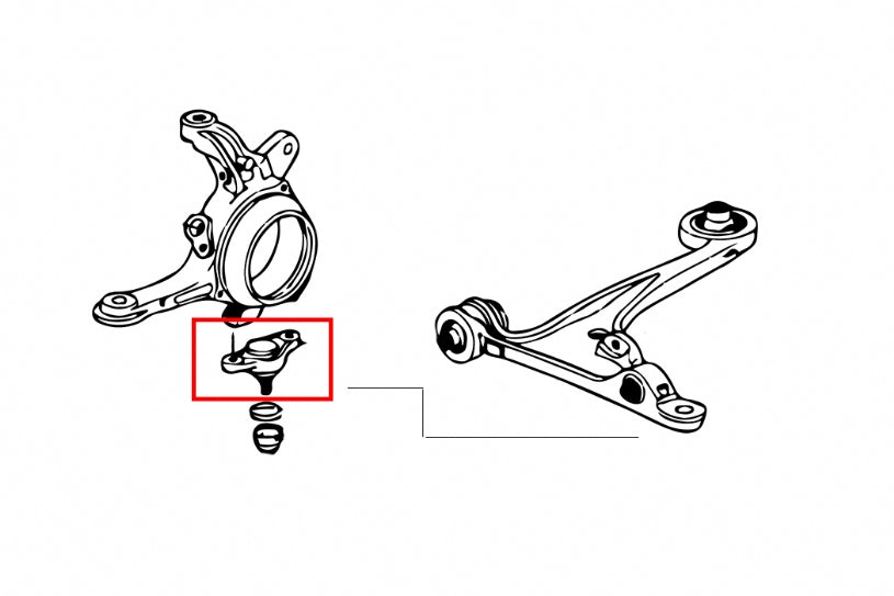 Front Lower Ball Joint - 2pcs/set