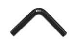 Vibrant 4 Ply Reinforced Silicone Elbow Connector - 1.25in ID x 8in Leg 90 Deg Elbow (BLACK) | 2919