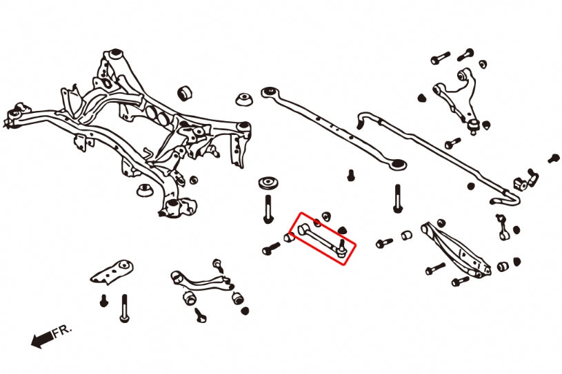 Hardened Rubber Adjustable Rear Toe Arm - 2 pcs/set