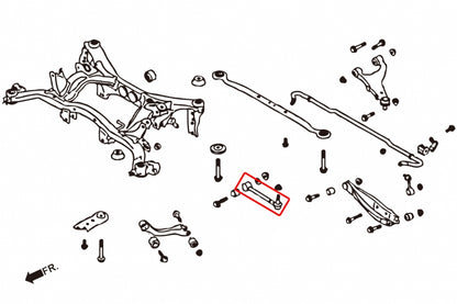 Hardened Rubber Adjustable Rear Toe Arm - 2 pcs/set