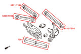 Hardened Rubber Rear Camber Kit - 2 pcs/set