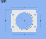 Vibrant MAF Sensor Adapter Plate for Subaru applications use w/ 3in Inlet I.D. filters only | 1994