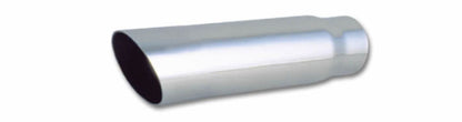 Vibrant 3.5in Round SS Truck/SUV Exhaust Tip (Single Wall Angle Cut) - 3in inlet 11in long | 1561