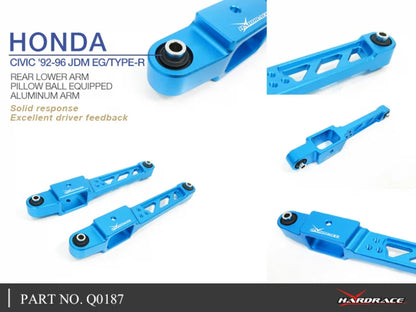 Pillow Ball Rear Lower Control Arm - 2 pcs/set (88 CR-X Si, JDM EF, EG & Integra Type R only)