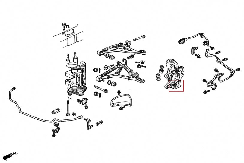 Front Knuckle Lower Ball Joint - 2 pcs/set