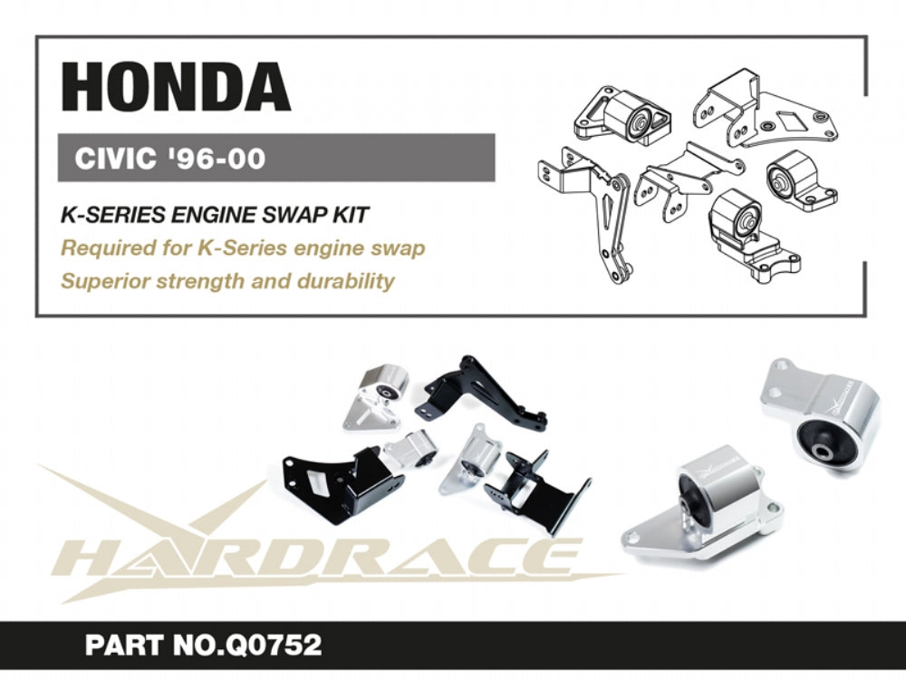 Hardened Rubber K-series Swap Mount Kit - 3 mount set
