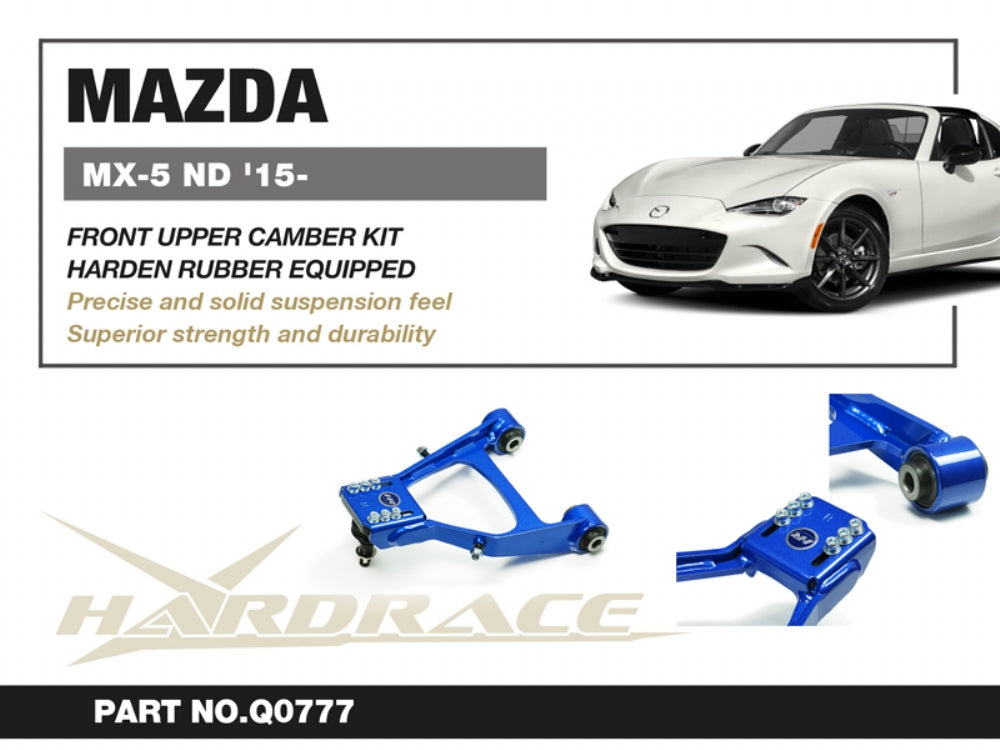 Hardened Rubber Adjustable Front Upper Camber Arm - 2pcs/set