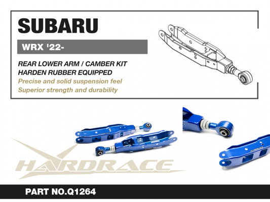 Hardened Rubber Camber Adjustable Rear Lower Arm - 2 pcs/set