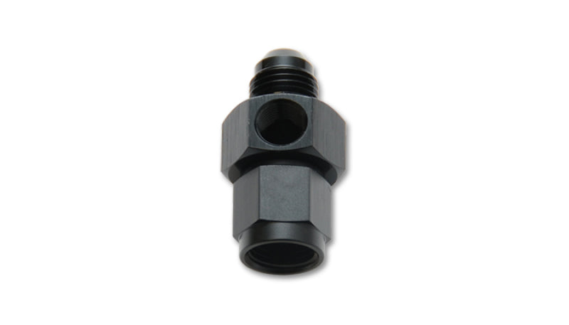 Vibrant -6AN Male to -6AN Female Union Adapter Fitting w/ 1/8in NPT Port | 16486