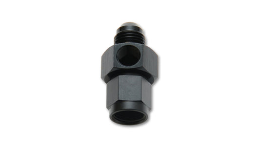 Vibrant -6AN Male to -6AN Female Union Adapter Fitting w/ 1/8in NPT Port | 16486