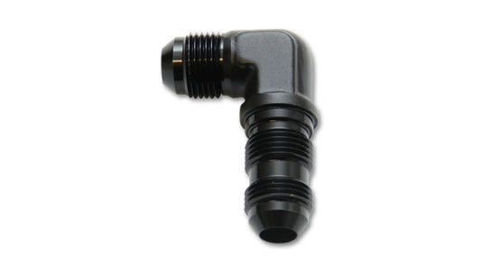 Vibrant -16AN Bulkhead Adapter 90 Deg Elbow Fitting - Anodized Black | 10614