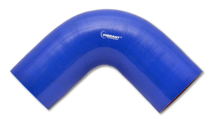 Vibrant 4 Ply Reinforced Silicone Elbow Connector - 2.75in I.D. - 90 deg. Elbow (BLUE) | 2743B