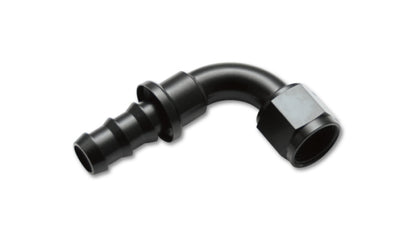 Vibrant -4AN Push-On 90 Deg Hose End Fitting - Aluminum | 22904