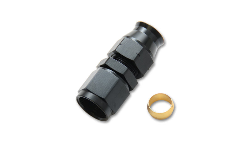 Vibrant -6AN Female to 5/16in Tube Adapter Fittings with Brass Olive Insert | 16445