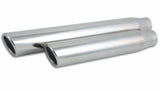 Vibrant 3.5in Round SS Truck/SUV Exh Tip (Single wall Angle Cut Rolled Edge) - 3in inlet 11in long | 1578