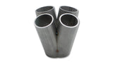 Vibrant 4 into 1 SS Turbo Manifold Merge Collector for T4 Divided Flange (48mm Pipe OD 4.5in tall) | 2466