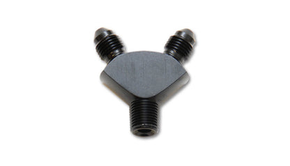 Vibrant -3AN x -3AN x 1/8in NPT Y-Adapter Fitting - Aluminum | 10818