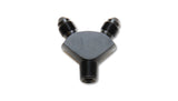 Vibrant -3AN x -3AN x 1/8in NPT Y-Adapter Fitting - Aluminum | 10818