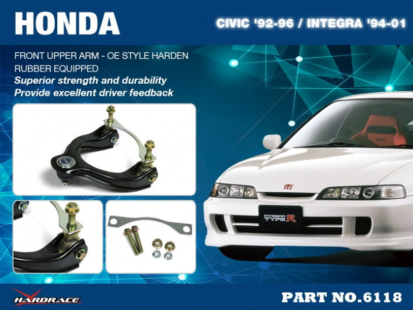 Hardened Rubber OE Style Front Upper Control Arm - 2pcs/set