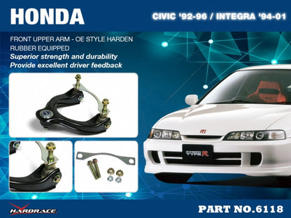 Hardened Rubber OE Style Front Upper Control Arm - 2pcs/set