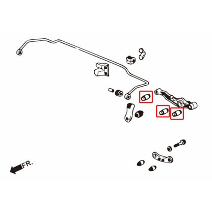 Pillow Ball Rear Lower Arm Bushing - 6 pcs/set