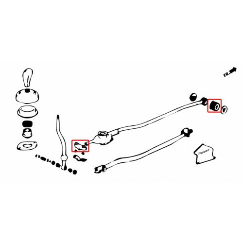 TPV Reinforced Shift Bushing Kit for D-Series - 4pcs/set