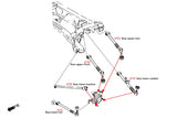 Pillowball Adjustable Rear Toe Control Arm - 2 pcs/set